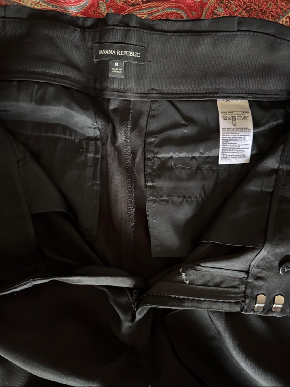 Banana Republic Black Satin Tie-Waist Bermuda Shorts - Picture 3 of 8